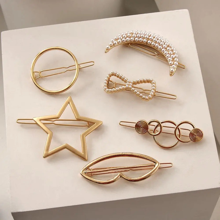 Geometric Ponytail Hairpins Bobby Pins Knot Hair - Premium  from vistoi shop - Just $12.99! Shop now at vistoi shop