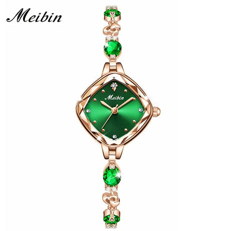 Women Square Watches 2023 Small Dial Brand Green - Premium  from vistoi shop - Just $49.99! Shop now at vistoi shop