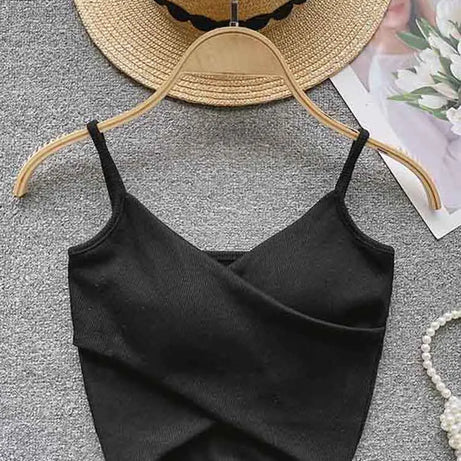  Irregular Casual Sport Camisole Women Strap Design Solid Fashion - Premium  from vistoi shop - Just $19.99! Shop now at vistoi shop