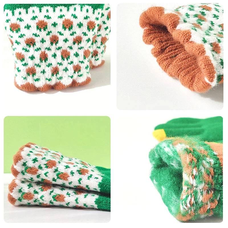 Gloves Winter Hand Warmer Gloves Thicken Fleece Knitted - Premium  from vistoi shop - Just $14.99! Shop now at vistoi shop
