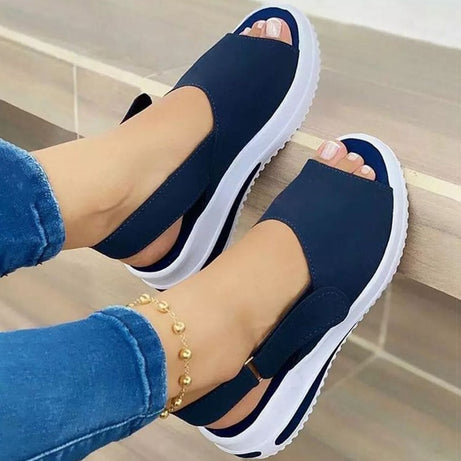 Women Sandals Peep Toe Low Heels Sandals For Summer Shoes