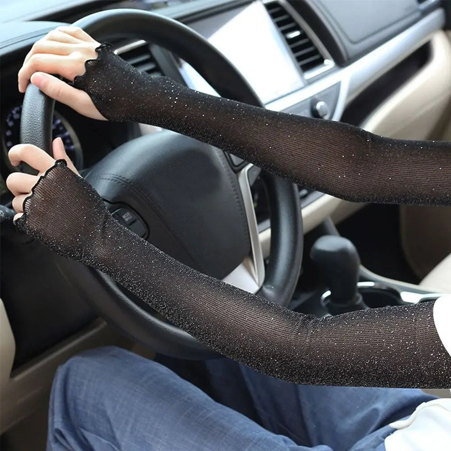 Women Mesh Ice Sleeve Long Half Finger Gloves Summer - Premium  from vistoi shop - Just $14.99! Shop now at vistoi shop