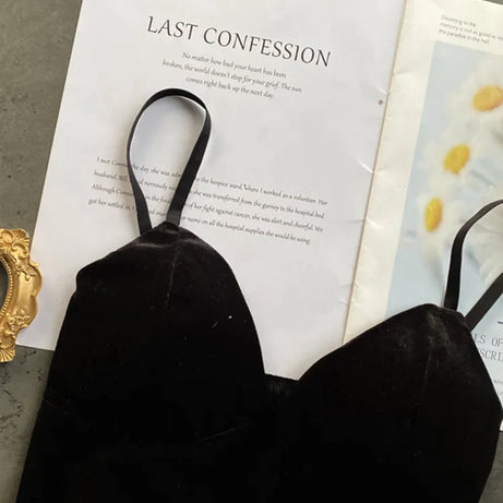 Backless Slim Tank Top Chic Print Shoulder Short Camis - Premium  from vistoi shop - Just $14.99! Shop now at vistoi shop