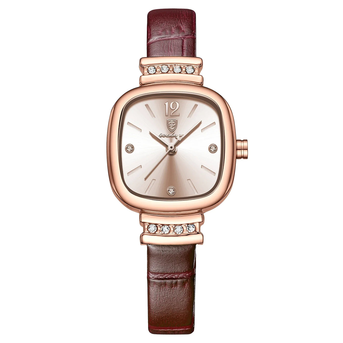 Watches Fashion Square Diamond Leather Quartz - Premium  from vistoi shop - Just $29.99! Shop now at vistoi shop