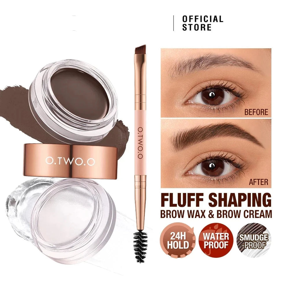 Eyebrow Pomade Brow Gel Wax 2 IN 1 Long Lasting Creamy - Premium  from vistoi shop - Just $34.99! Shop now at vistoi shop