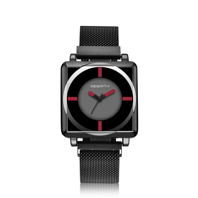 Dress Square Dial Women Watch Black Magnetic Buckle - Premium  from vistoi shop - Just $29.99! Shop now at vistoi shop