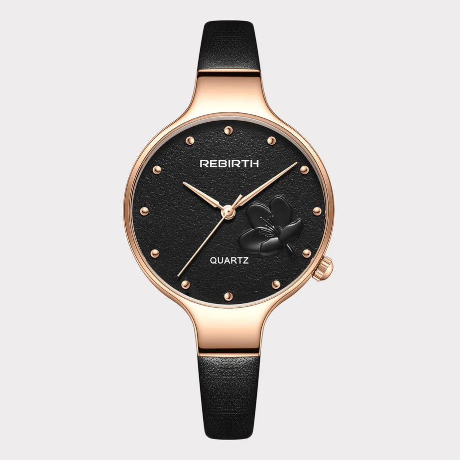 Leather Rose Gold Women Quartz Watches for Ladies - Premium  from vistoi shop - Just $23.99! Shop now at vistoi shop