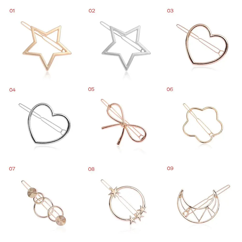 Geometric Ponytail Hairpins Bobby Pins Knot Hair - Premium  from vistoi shop - Just $12.99! Shop now at vistoi shop