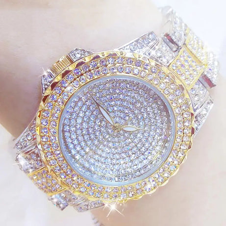 Full Diamond Watches Gold Women Crystal Brand Bling - Premium  from vistoi shop - Just $39.99! Shop now at vistoi shop