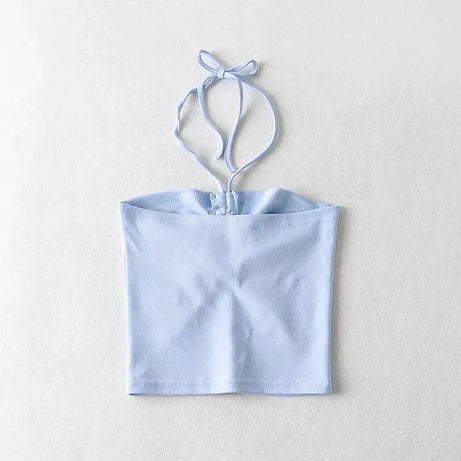 Women Ruched Halter Neck Cami Top Camisole - Premium  from vistoi shop - Just $14.99! Shop now at vistoi shop