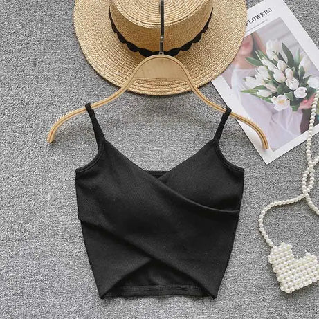  Irregular Casual Sport Camisole Women Strap Design Solid Fashion - Premium  from vistoi shop - Just $19.99! Shop now at vistoi shop