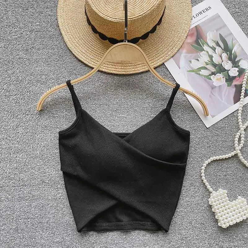  Irregular Casual Sport Camisole Women Strap Design Solid Fashion - Premium  from vistoi shop - Just $19.99! Shop now at vistoi shop
