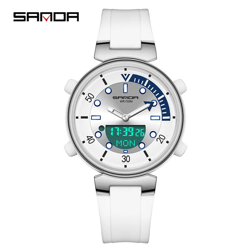 Dual Display Women Watches Waterproof Women Sports - Premium  from vistoi shop - Just $33.99! Shop now at vistoi shop