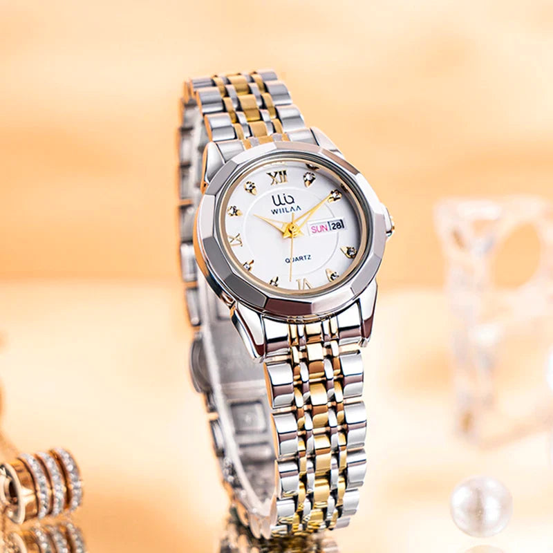 Week Date Women Classic Wrist Watches Minimalist Design - Premium  from vistoi shop - Just $29.99! Shop now at vistoi shop