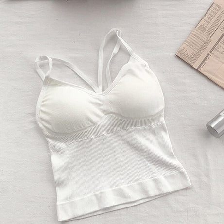 Women Cotton Underwear Push Up Bra Top Tank Up Fashion