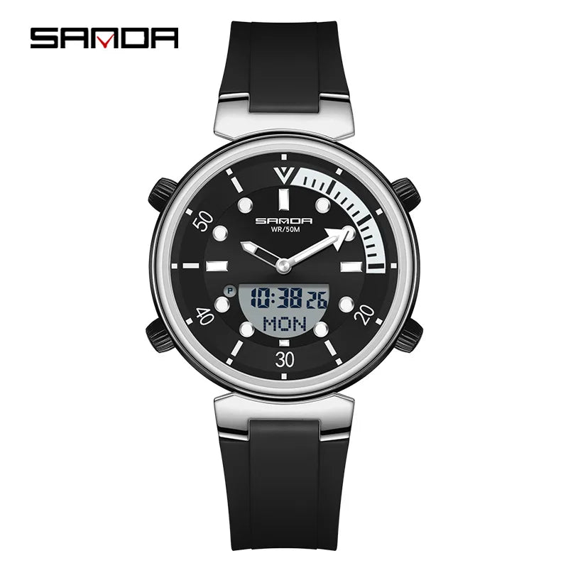 Dual Display Women Watches Waterproof Women Sports - Premium  from vistoi shop - Just $33.99! Shop now at vistoi shop