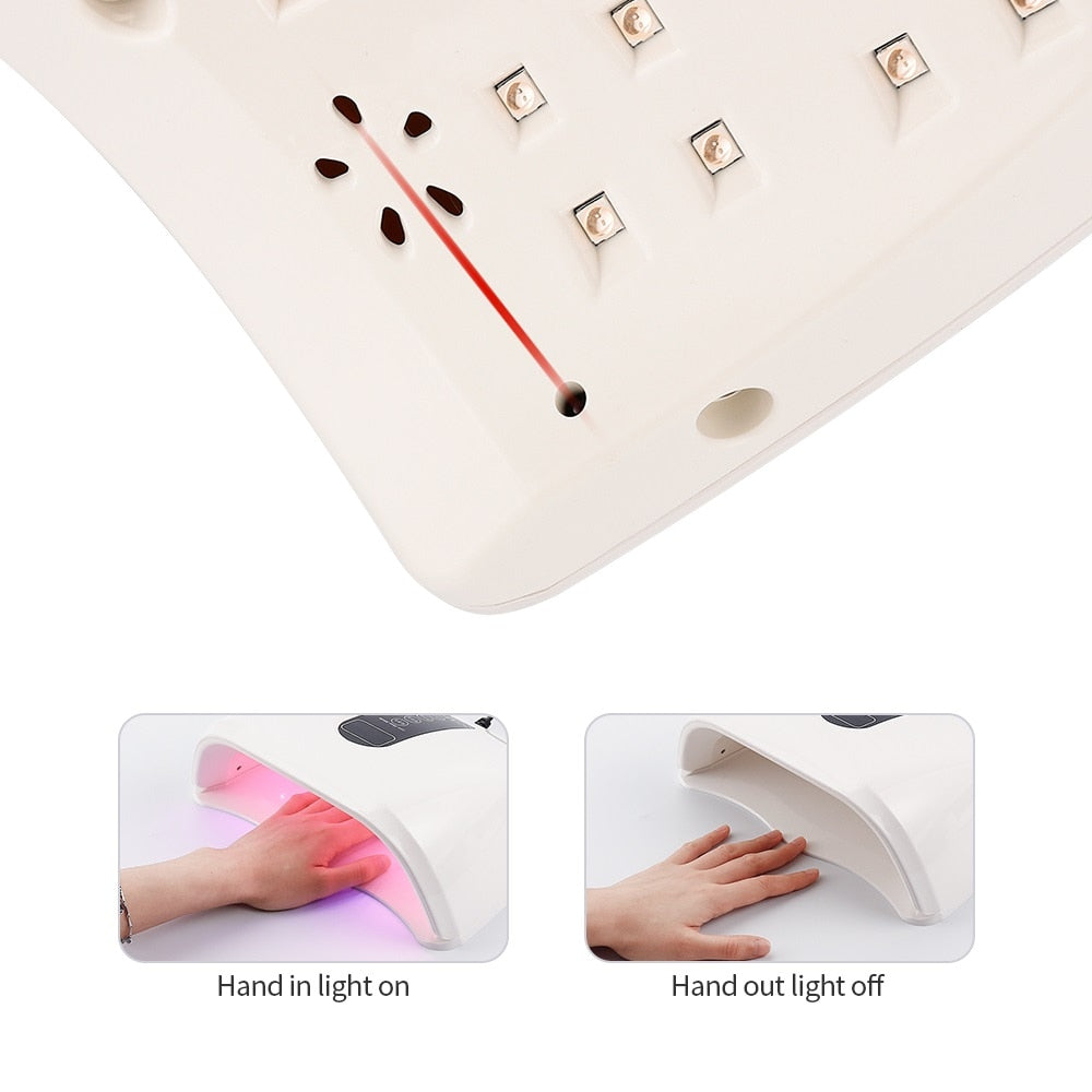 Strong Power UV LED Nail Dryer Smart Sensor Nail Lamp - Premium  from vistoi shop - Just $34.99! Shop now at vistoi shop