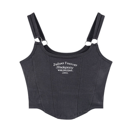 Women Letter Tank Tops With Bra Pad Casual Tops For Women - Premium  from vistoi shop - Just $24.99! Shop now at vistoi shop