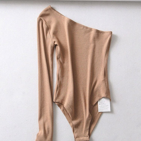 New fashion women strapless single sleeve bodysuit autumn ladies - Premium  from vistoi shop - Just $28.99! Shop now at vistoi shop