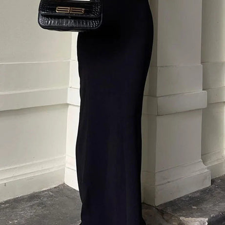 Fashion For Women Black Long Skirts High Waist Slim Skirts - Premium  from vistoi shop - Just $29.82! Shop now at vistoi shop