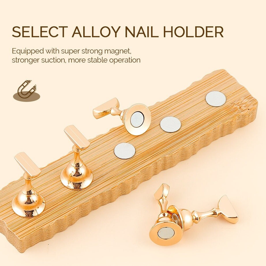 8pcs Strong Magnetic Nail Holder Practice Display Stand - Premium  from vistoi shop - Just $19.99! Shop now at vistoi shop