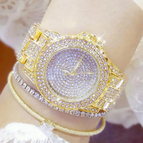 Full Diamond Watches Gold Women Crystal Brand Bling - Premium  from vistoi shop - Just $39.99! Shop now at vistoi shop