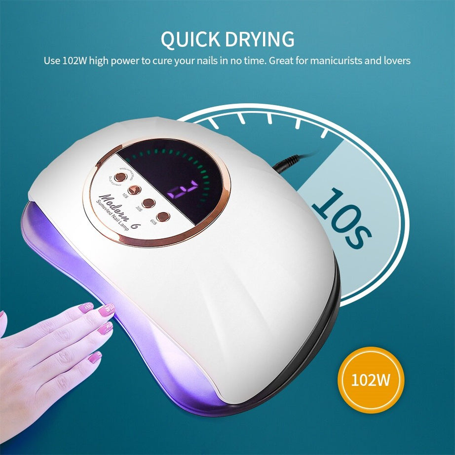 Strong Power UV LED Nail Dryer Smart Sensor Nail Lamp - Premium  from vistoi shop - Just $34.99! Shop now at vistoi shop