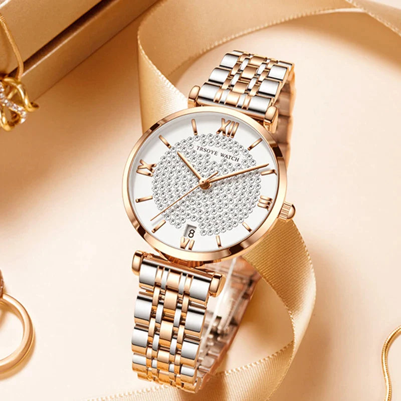 Women Square Watches Luxury Brand Fashion Rose Gold - Premium  from vistoi shop - Just $35.99! Shop now at vistoi shop