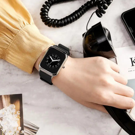 Fashion Women's Watch Silicone Watchband Simple Green Pink Arabic Numerals Female Quartz Wristwatch Relojes Para Mujer - Premium  from vistoi shop - Just $34.99! Shop now at vistoi shop