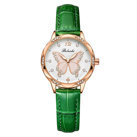 Women Watches Fashion Butterfly Dial Leather Quartz Watch - Premium  from vistoi shop - Just $29.99! Shop now at vistoi shop