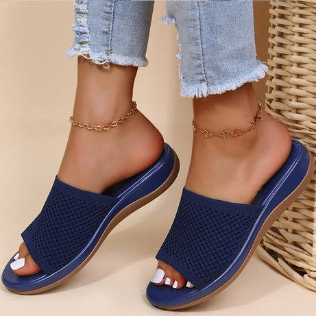 Sandals Women Elastic Casual Indoor Outdoor Slipper Summer Sandals For Beach - Premium  from vistoi shop - Just $29.99! Shop now at vistoi shop