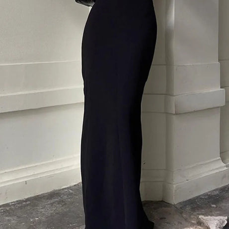 Fashion For Women Black Long Skirts High Waist Slim Skirts - Premium  from vistoi shop - Just $29.82! Shop now at vistoi shop