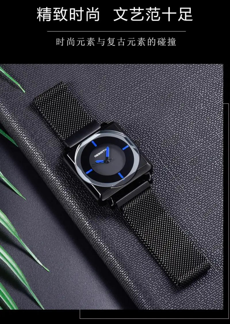 Dress Square Dial Women Watch Black Magnetic Buckle - Premium  from vistoi shop - Just $29.99! Shop now at vistoi shop
