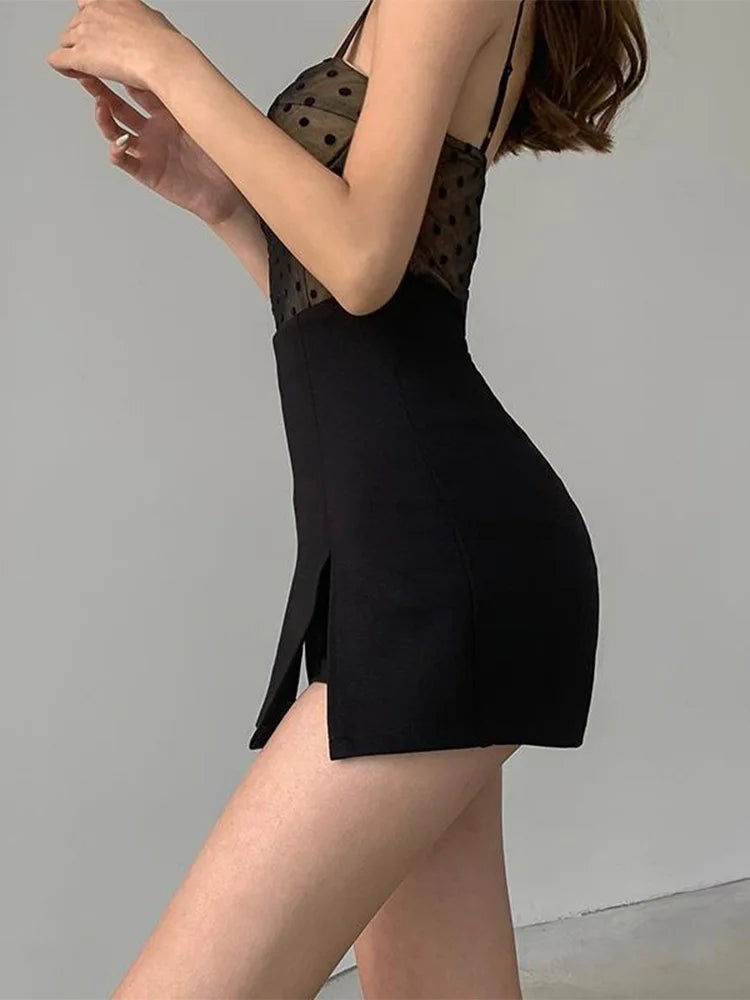 Split Shorts Skirt Women's Office Ladies Suit Skirt Summer - Premium  from vistoi shop - Just $29.99! Shop now at vistoi shop