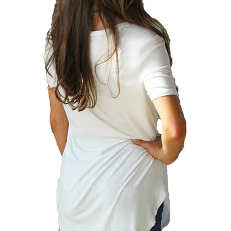 Women's T-shirt Summer Basic Long T Shirt Top Women - Premium  from vistoi shop - Just $19.99! Shop now at vistoi shop