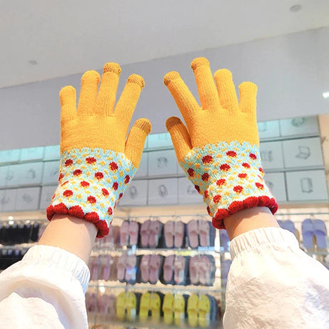 Gloves Winter Hand Warmer Gloves Thicken Fleece Knitted - Premium  from vistoi shop - Just $14.99! Shop now at vistoi shop