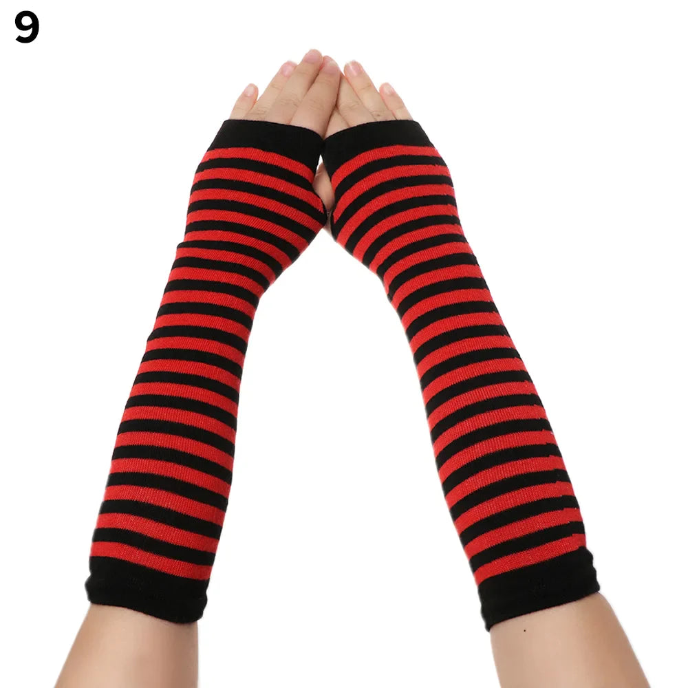 Women Girls Hand Arm Warmer Fingerless Cotton Long Glove - Premium  from vistoi shop - Just $24.99! Shop now at vistoi shop