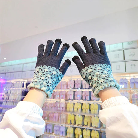 Gloves Winter Hand Warmer Gloves Thicken Fleece Knitted - Premium  from vistoi shop - Just $14.99! Shop now at vistoi shop