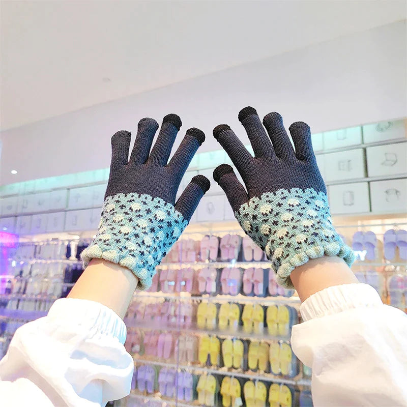 Gloves Winter Hand Warmer Gloves Thicken Fleece Knitted - Premium  from vistoi shop - Just $14.99! Shop now at vistoi shop