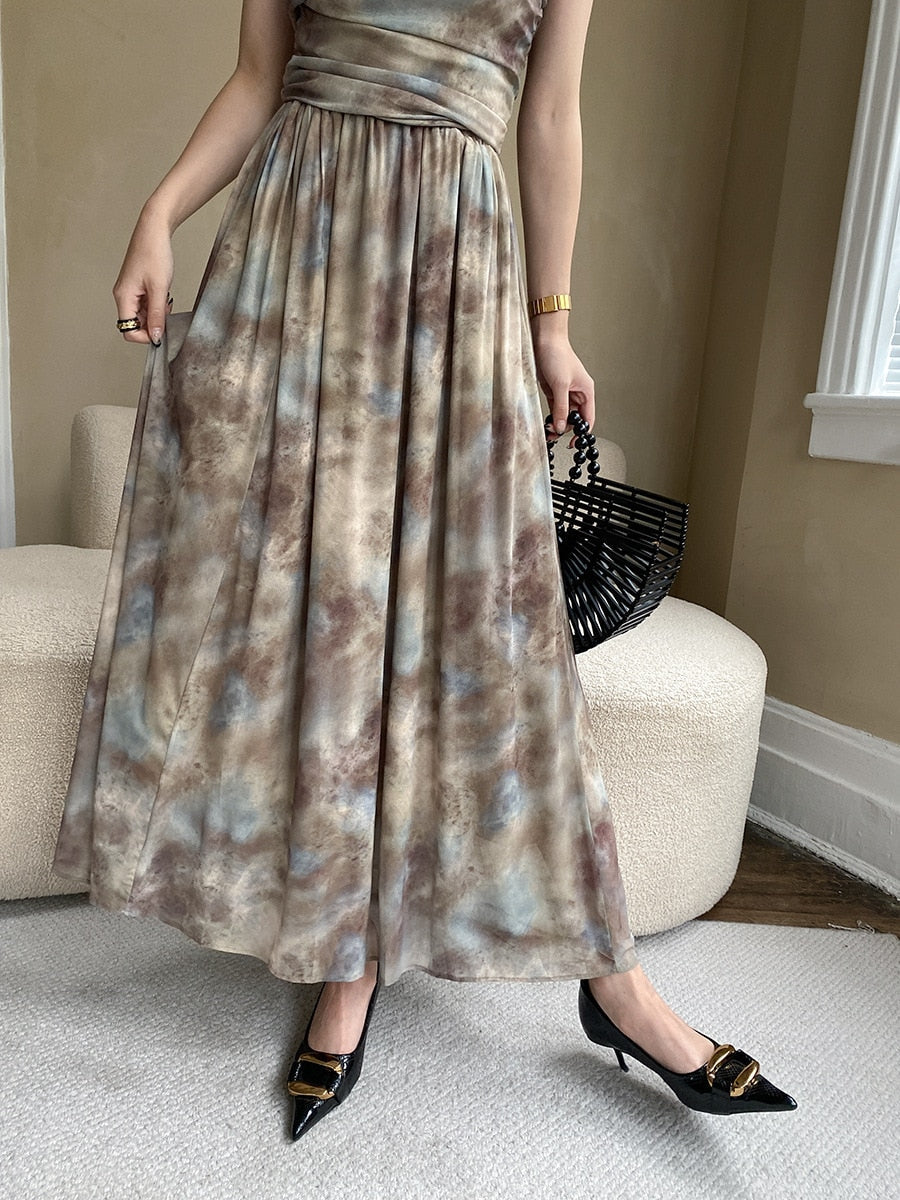 Women Strapless Elegant Clothes Tank Top With Long Skirt - Premium  from vistoi shop - Just $44.99! Shop now at vistoi shop