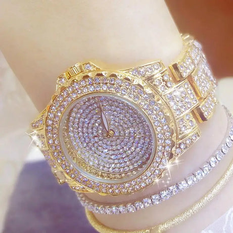 Full Diamond Watches Gold Women Crystal Brand Bling - Premium  from vistoi shop - Just $39.99! Shop now at vistoi shop