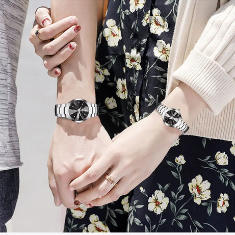 Couple Watch for Women Men Luxury Jewelry Design Rose - Premium  from vistoi shop - Just $29.99! Shop now at vistoi shop