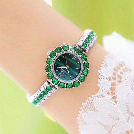Bs Bee Sister 2023 Small Dial Diamond Green Watch - Premium  from vistoi shop - Just $34.99! Shop now at vistoi shop