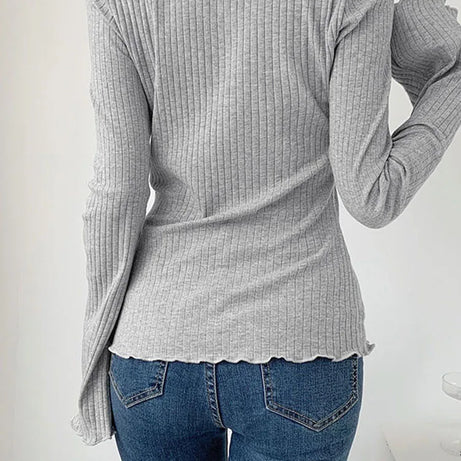 Two Piece T-shirt Flare Long Sleeve Tops Shirt - Premium  from vistoi shop - Just $27.99! Shop now at vistoi shop