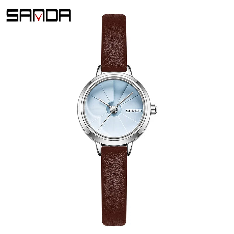 Creative Dial Silver Stainless Steel Women Watches SANDA - Premium  from vistoi shop - Just $29.99! Shop now at vistoi shop