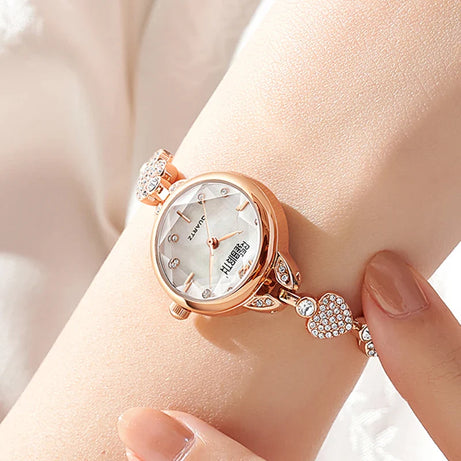 Rose Gold Watch Heart Love pattern Women Bracelet - Premium  from vistoi shop - Just $33.99! Shop now at vistoi shop