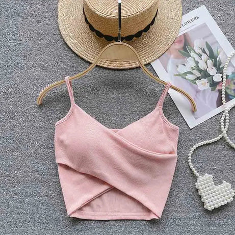  Irregular Casual Sport Camisole Women Strap Design Solid Fashion - Premium  from vistoi shop - Just $19.99! Shop now at vistoi shop