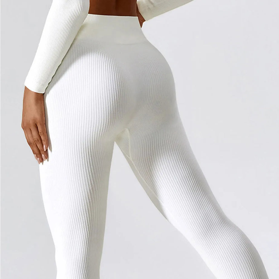 Ribbed Yoga Pants Women Leggings Sports Tights Seamless Sport - Premium  from vistoi shop - Just $34.99! Shop now at vistoi shop