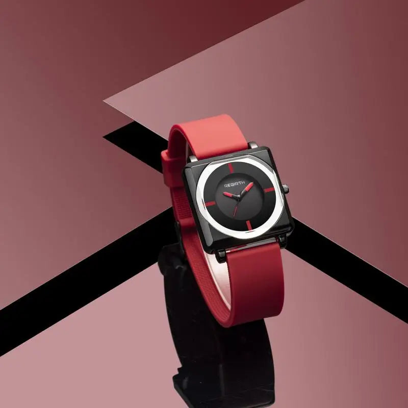 Square Rebirth Women Rubber Watch Band 2023 Ladies - Premium  from vistoi shop - Just $29.99! Shop now at vistoi shop
