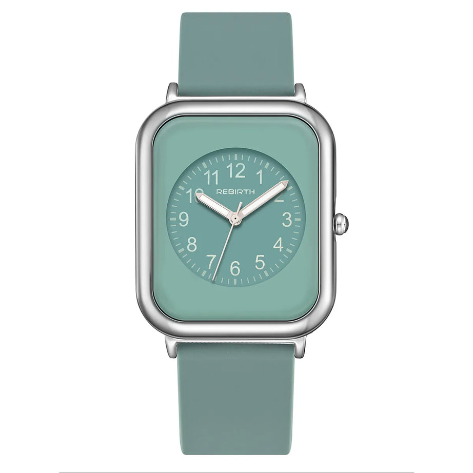 Fashion Women's Watch Silicone Watchband Simple Green Pink Arabic Numerals Female Quartz Wristwatch Relojes Para Mujer - Premium  from vistoi shop - Just $34.99! Shop now at vistoi shop
